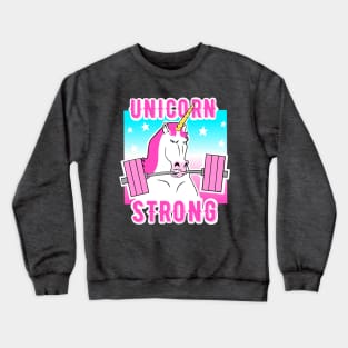 Barbell Unicorn, gym girl, girls who lift, gym girl Crewneck Sweatshirt